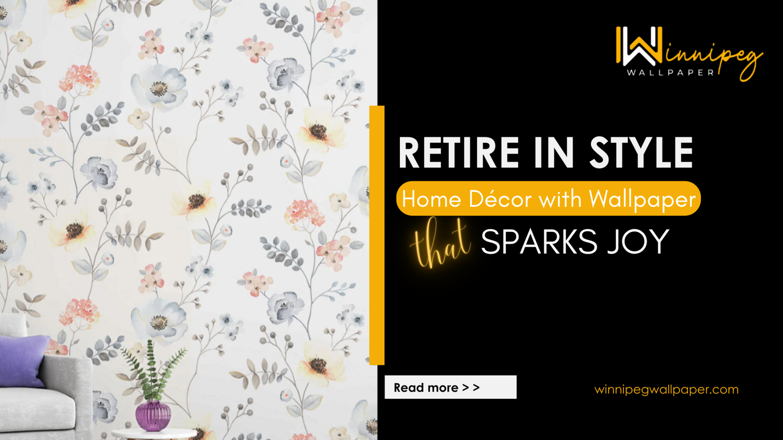 View of Stylish Retirement: Wallpaper Décor for a Joyful Home